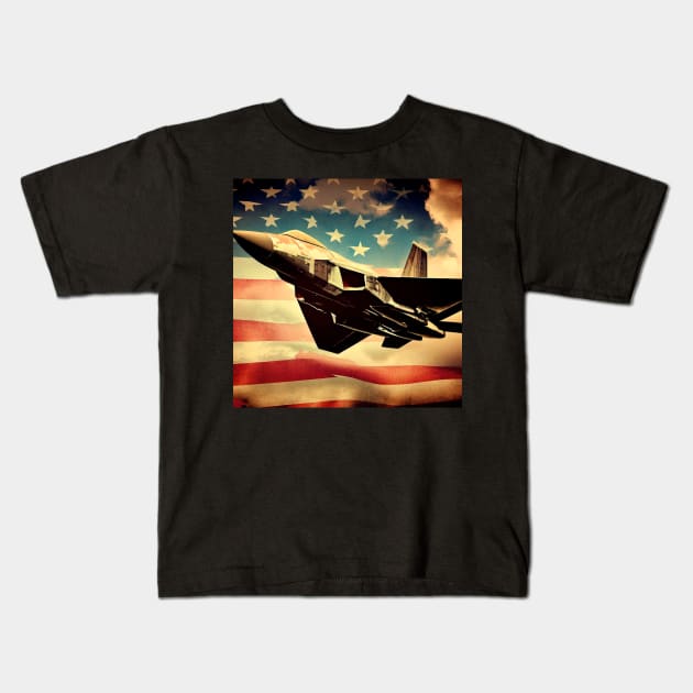 F22 Raptor Kids T-Shirt by Arassa Army